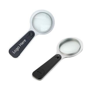 10X Folding Pocket Magnifier 2.56''Diameter Loupe with Keychain Portable  Magnifying Glass for Reading Jewelry Coins